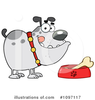 Royalty-Free (RF) Bulldog Clipart Illustration by Hit Toon - Stock Sample #1097117