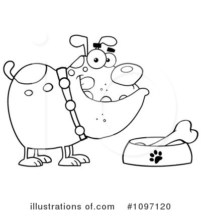 Dog Bone Clipart #1097120 by Hit Toon