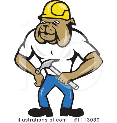 Royalty-Free (RF) Bulldog Clipart Illustration by patrimonio - Stock Sample #1113039