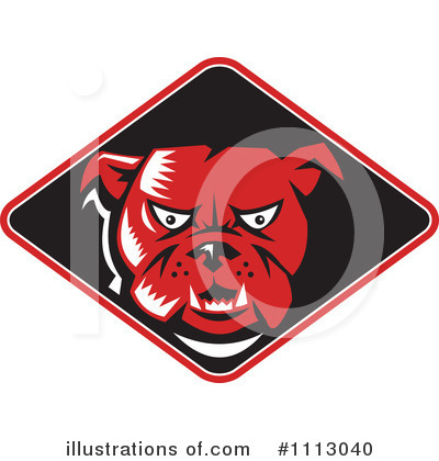 Royalty-Free (RF) Bulldog Clipart Illustration by patrimonio - Stock Sample #1113040