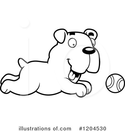 Royalty-Free (RF) Bulldog Clipart Illustration by Cory Thoman - Stock Sample #1204530