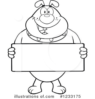 Royalty-Free (RF) Bulldog Clipart Illustration by Hit Toon - Stock Sample #1233175