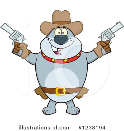 Royalty-Free (RF) Bulldog Clipart Illustration by Hit Toon - Stock Sample #1233194
