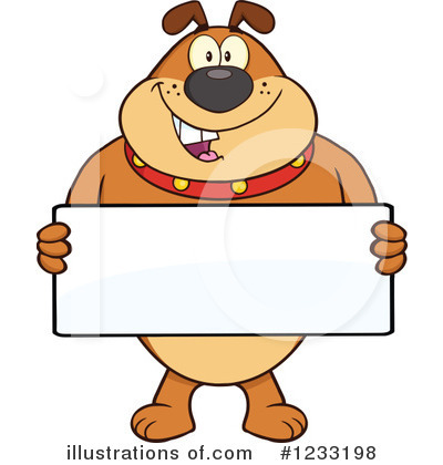 Royalty-Free (RF) Bulldog Clipart Illustration by Hit Toon - Stock Sample #1233198