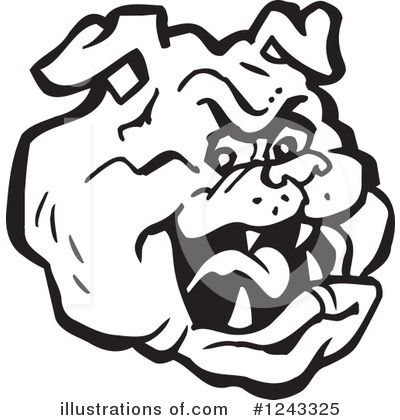 Royalty-Free (RF) Bulldog Clipart Illustration by Johnny Sajem - Stock Sample #1243325