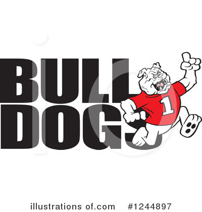 Bulldog Clipart #1244897 by Johnny Sajem