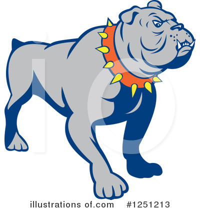 Royalty-Free (RF) Bulldog Clipart Illustration by patrimonio - Stock Sample #1251213