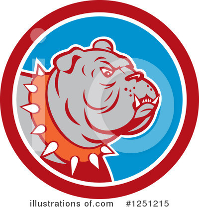 Royalty-Free (RF) Bulldog Clipart Illustration by patrimonio - Stock Sample #1251215