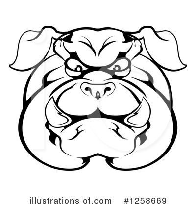 Bulldog Clipart #1258669 by AtStockIllustration