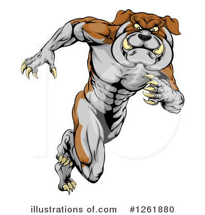 Royalty-Free (RF) Bulldog Clipart Illustration by AtStockIllustration - Stock Sample #1261880