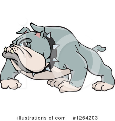 Royalty-Free (RF) Bulldog Clipart Illustration by Dennis Holmes Designs - Stock Sample #1264203