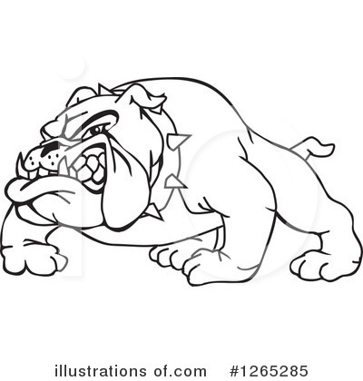 Royalty-Free (RF) Bulldog Clipart Illustration by Dennis Holmes Designs - Stock Sample #1265285
