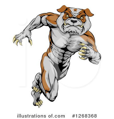 Royalty-Free (RF) Bulldog Clipart Illustration by AtStockIllustration - Stock Sample #1268368
