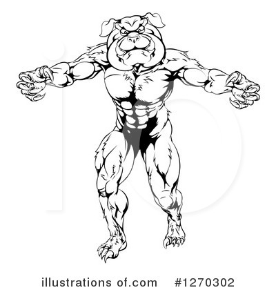 Royalty-Free (RF) Bulldog Clipart Illustration by AtStockIllustration - Stock Sample #1270302
