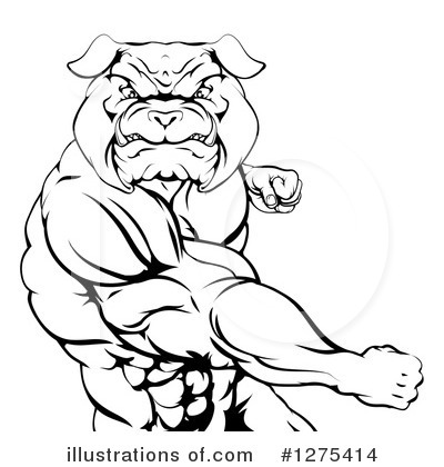Royalty-Free (RF) Bulldog Clipart Illustration by AtStockIllustration - Stock Sample #1275414