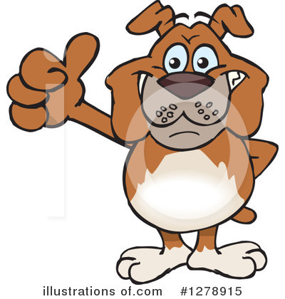 Bulldog Clipart #1278915 by Dennis Holmes Designs
