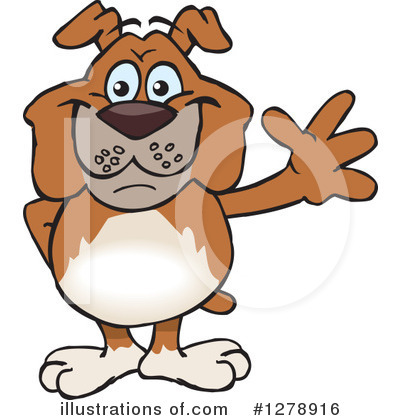 Royalty-Free (RF) Bulldog Clipart Illustration by Dennis Holmes Designs - Stock Sample #1278916