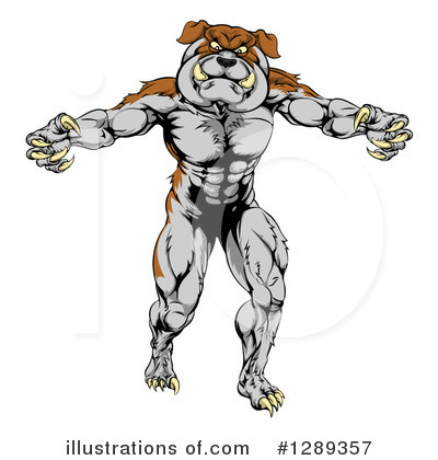 Royalty-Free (RF) Bulldog Clipart Illustration by AtStockIllustration - Stock Sample #1289357