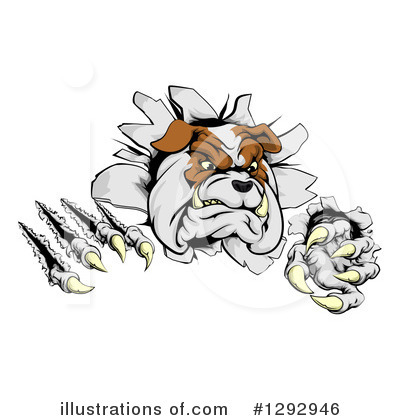 Royalty-Free (RF) Bulldog Clipart Illustration by AtStockIllustration - Stock Sample #1292946