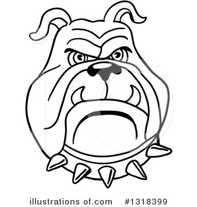 Royalty-Free (RF) Bulldog Clipart Illustration by LaffToon - Stock Sample #1318399