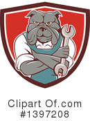 Bulldog Clipart #1397208 by patrimonio