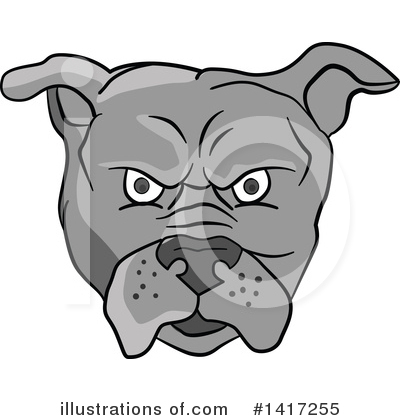 Royalty-Free (RF) Bulldog Clipart Illustration by patrimonio - Stock Sample #1417255