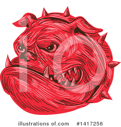 Royalty-Free (RF) Bulldog Clipart Illustration by patrimonio - Stock Sample #1417256