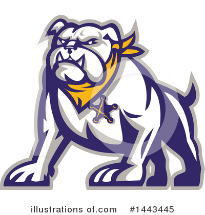 Royalty-Free (RF) Bulldog Clipart Illustration by patrimonio - Stock Sample #1443445