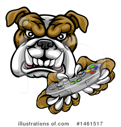Royalty-Free (RF) Bulldog Clipart Illustration by AtStockIllustration - Stock Sample #1461517