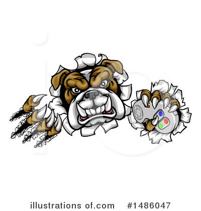 Royalty-Free (RF) Bulldog Clipart Illustration by AtStockIllustration - Stock Sample #1486047