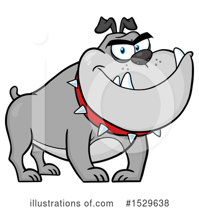 Royalty-Free (RF) Bulldog Clipart Illustration by Hit Toon - Stock Sample #1529638