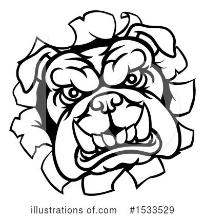 Royalty-Free (RF) Bulldog Clipart Illustration by AtStockIllustration - Stock Sample #1533529