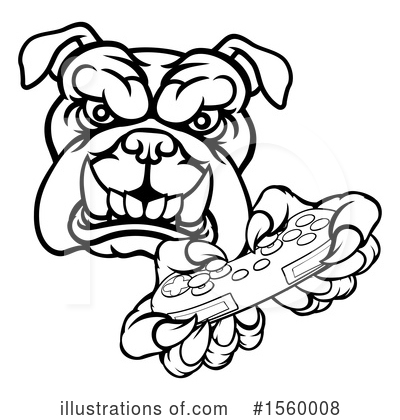 Royalty-Free (RF) Bulldog Clipart Illustration by AtStockIllustration - Stock Sample #1560008