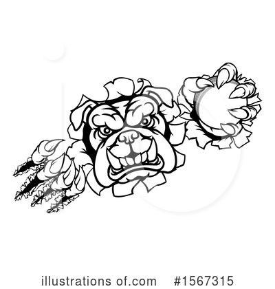 Royalty-Free (RF) Bulldog Clipart Illustration by AtStockIllustration - Stock Sample #1567315