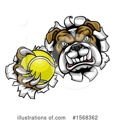 Royalty-Free (RF) Bulldog Clipart Illustration by AtStockIllustration - Stock Sample #1568362