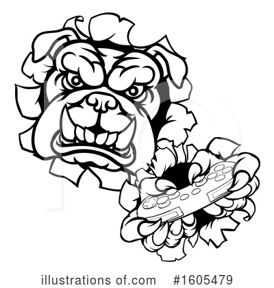 Royalty-Free (RF) Bulldog Clipart Illustration by AtStockIllustration - Stock Sample #1605479