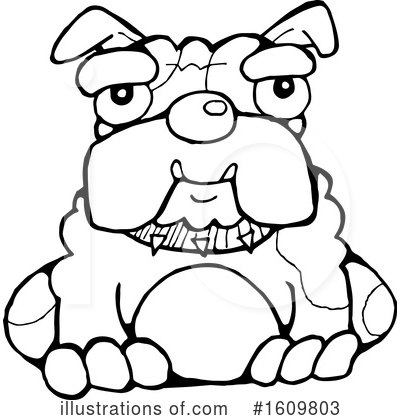 Royalty-Free (RF) Bulldog Clipart Illustration by Maria Bell - Stock Sample #1609803