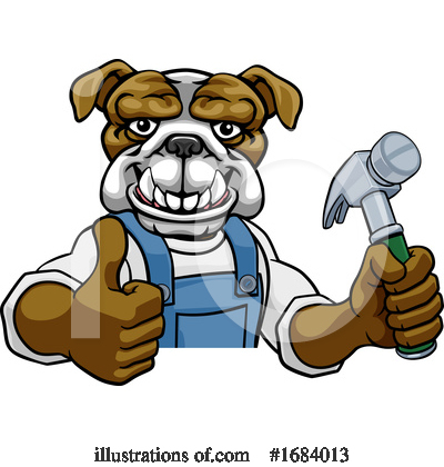 Royalty-Free (RF) Bulldog Clipart Illustration by AtStockIllustration - Stock Sample #1684013