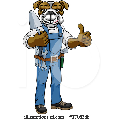 Royalty-Free (RF) Bulldog Clipart Illustration by AtStockIllustration - Stock Sample #1705388