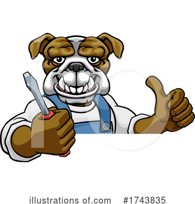 Royalty-Free (RF) Bulldog Clipart Illustration by AtStockIllustration - Stock Sample #1743835