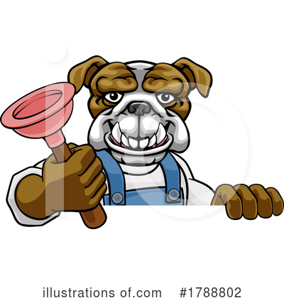 Royalty-Free (RF) Bulldog Clipart Illustration by AtStockIllustration - Stock Sample #1788802