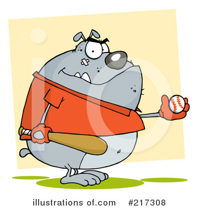 Royalty-Free (RF) Bulldog Clipart Illustration by Hit Toon - Stock Sample #217308