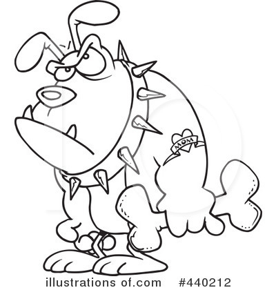 Royalty-Free (RF) Bulldog Clipart Illustration by toonaday - Stock Sample #440212