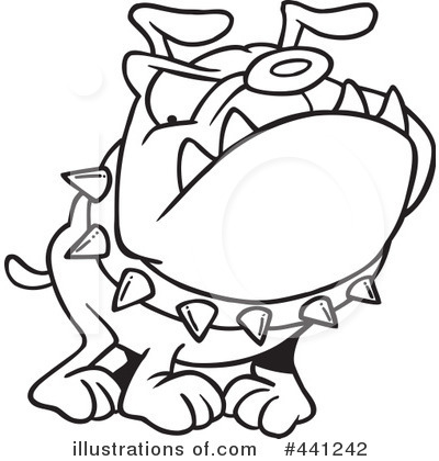 Royalty-Free (RF) Bulldog Clipart Illustration by toonaday - Stock Sample #441242