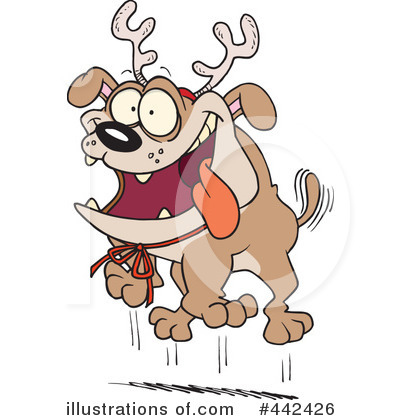 Royalty-Free (RF) Bulldog Clipart Illustration by toonaday - Stock Sample #442426