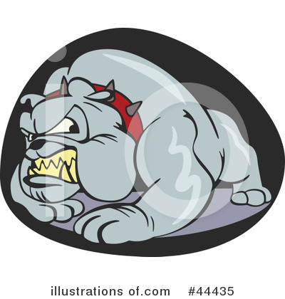 Royalty-Free (RF) Bulldog Clipart Illustration by Frisko - Stock Sample #44435