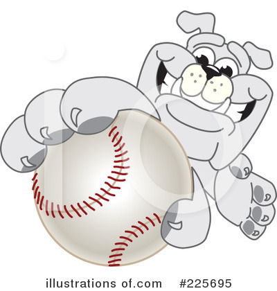 Royalty-Free (RF) Bulldog Mascot Clipart Illustration by Mascot Junction - Stock Sample #225695