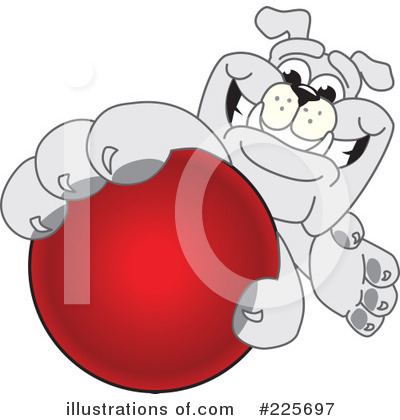 Royalty-Free (RF) Bulldog Mascot Clipart Illustration by Mascot Junction - Stock Sample #225697