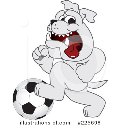 Royalty-Free (RF) Bulldog Mascot Clipart Illustration by Mascot Junction - Stock Sample #225698
