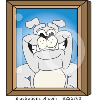 Royalty-Free (RF) Bulldog Mascot Clipart Illustration by Mascot Junction - Stock Sample #225702